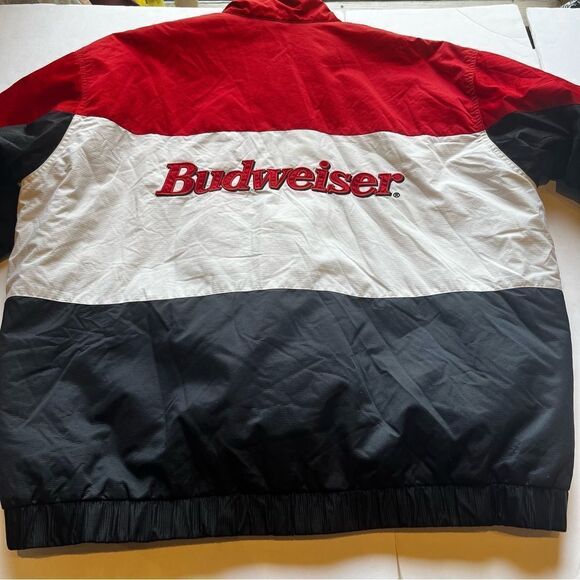 Vintage Men's  Chase Authentics Bud Racing Nascar Jacket Red/Blk/Wht Size XL - Picture 6 of 12